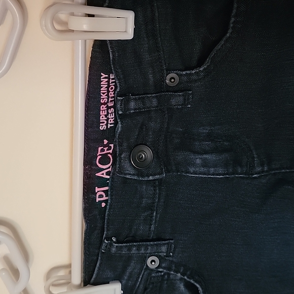 Girls Super Skinny Jeans, The Children's Place, Size 6 - Picture 2 of 4